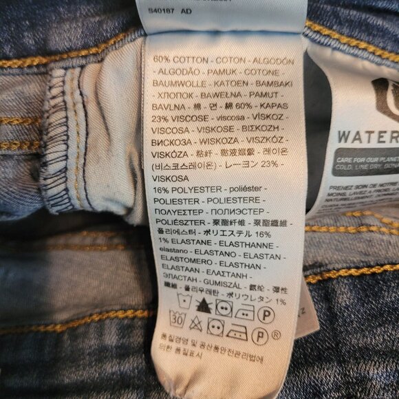 Levi's Jeans Sz 27 Low Rise 711 Skinny Medium Light Wash Stretch Denim Western - Picture 5 of 12